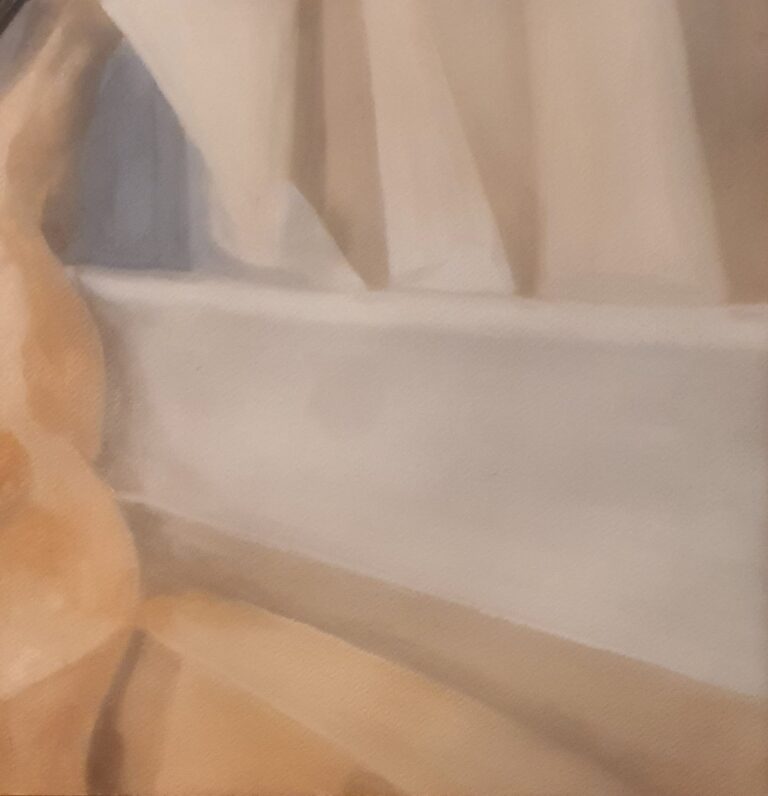 Painting-Realism-Baambat-oil on paper 40X40cm